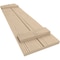 Ekena Millwork Sandblasted 2 Board Joined Board-n-Batten w/Elliptical Top Faux Wood Shutters, 11W x 76H, PR SHUBJL11X76SDPR - alternate 8
